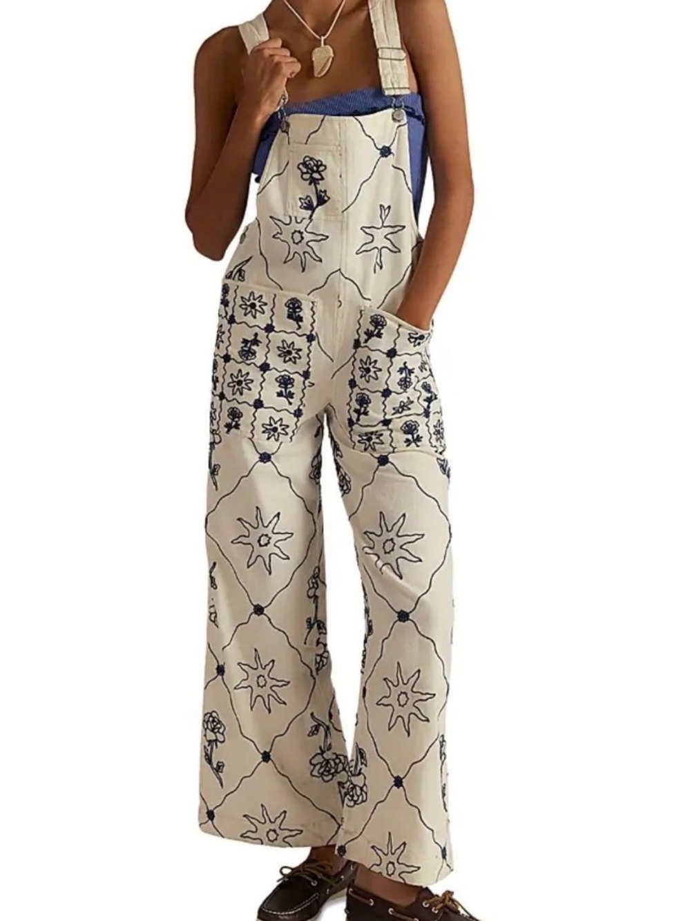FREE PEOPLE  Rising Sun Overall Size Small